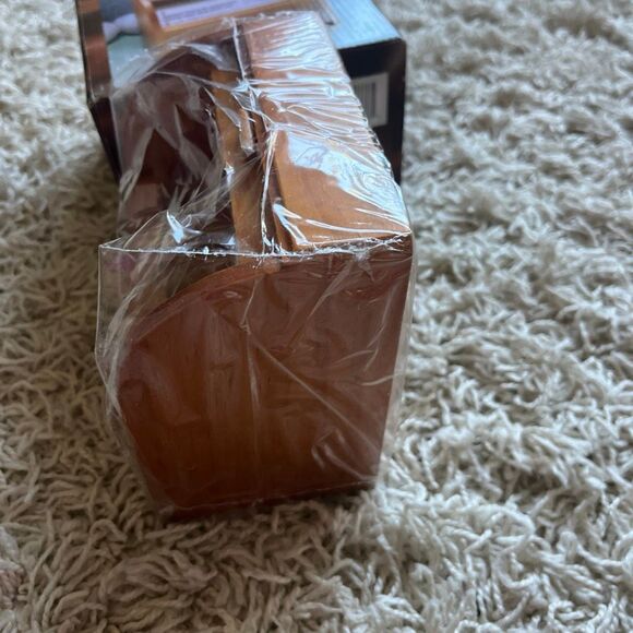 NIB Vintage Wood Recipe Box Roll Top Style Mid Century - Picture 6 of 9